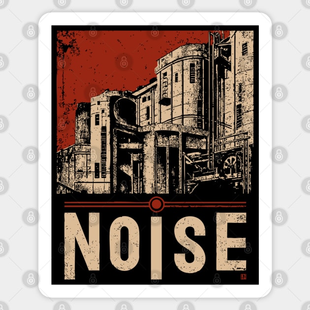 NOISE – Bold Urban Typography Poster Sticker by TuncGK